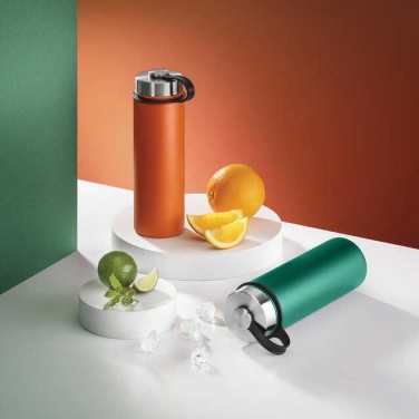Logo trade promotional giveaways image of: Nordic Thermal Mug, 650 ml, with 2 lids, orange