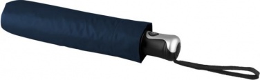 Logo trade reklaamkingi pilt: 21.5" Alex automaatne vihmavari, tumesinine - hõbedane