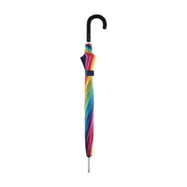 Logotrade reklaamkingitused pilt: ##Vikerkaarevärvides ALU light10 tuulekindel vihmavari
