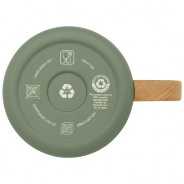 Logotrade liikelahja tuotekuva: Bjorn 360 ml ruostumattomasta teräksestä valmistettu muki, vihreä