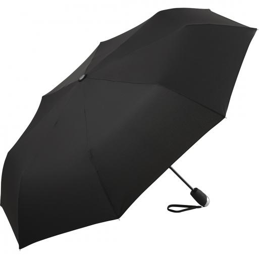 Лого трейд бизнес-подарки фото: Автоматический зонт AOC FARE®-Steel, чёрный