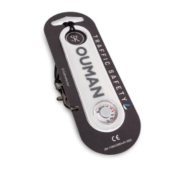 Individuelles Reflektor-Thermometer mit Ouman Estonia-Logo auf Trägerkarte