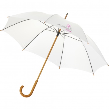 Logotrade Logogeschenke das Foto: Jova 23" Regenschirm mit Holzschaft und Holzgriff