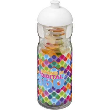Logotrade Geschäftsgeschenke das Foto: H2O Active® Base 650 ml Sportflasche mit Kuppeldeckel und Fruchteinsatz