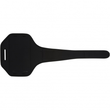 Logotrade Werbegeschenke das Foto: Haile reflektierendes Smartphone Armband mit transparenter Abdeckung