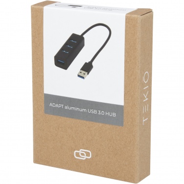 Logotrade Logogeschenke das Foto: ADAPT USB 3.0-Hub aus Aluminium