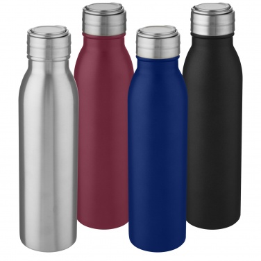 Logotrade Firmengeschenke das Foto: Harper 700 ml Trinkflasche aus Edelstahl mit Metallschlaufe