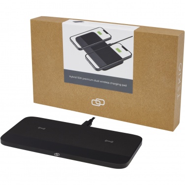 Logotrade werbemittel das Foto: Hybrid 15 W Premium Dual-Wireless-Ladepad