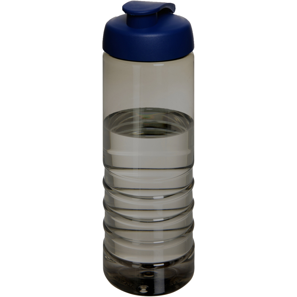 H2O Active® Eco Treble 750 ml Sportflasche mit Stülpdeckel, Anthrazit / Blau, Farbvariante