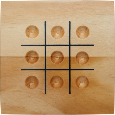 Logotrade Werbeartikel das Foto: Strobus Tic-Tac-Toe Spiel aus Holz