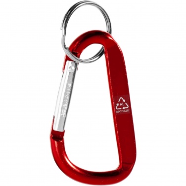 Logotrade werbemittel das Foto: Timor RCS Karabiner Schlüsselanhänger aus recyceltem Aluminium 