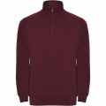 Aneto Pullover mit Viertelreißverschluss, Granat