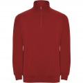 Aneto Pullover mit Viertelreißverschluss, Rot