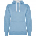 Urban Kapuzenpullover für Damen, Himmelblau / Weiß