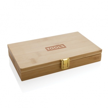 Logotrade Logogeschenke das Foto: Carvine 21-teiliges Bambus-Werkzeugset
