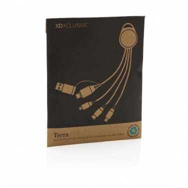 Logotrade werbemittel das Foto: Terra 6-in-1-Ladekabel aus RCS recyceltem Aluminium