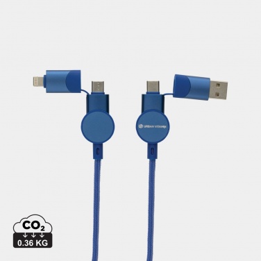 Logotrade Geschäftsgeschenke das Foto: Oakland RCS rKunststoff 1,2m 6-in-1 Fast-Charging 45W Kabel
