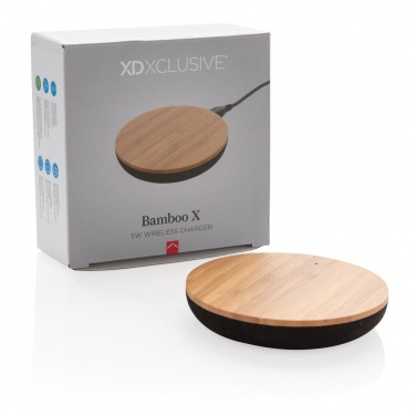 Logotrade Geschäftsgeschenke das Foto: Bamboo X 5W Wireless Charger