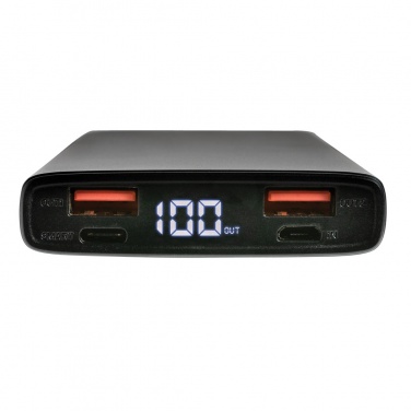 Logotrade Werbeartikel das Foto: 18W PD Powerbank mit 10.000 mAh aus Aluminium