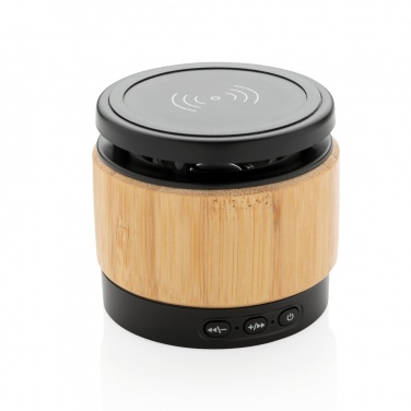 Bambus Wireless Charger und Lautsprecher, Detailansicht (1)