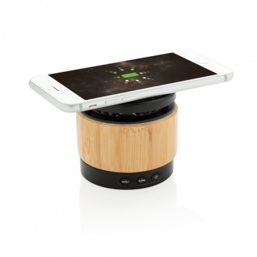 Bambus Wireless Charger und Lautsprecher, Detailansicht (5)