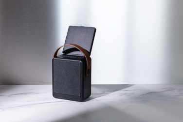 Logotrade werbemittel das Foto: Skywave 12W Solar-Lautsprecher aus RCS recyceltem Kunststoff