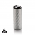 Geometrischer Thermobecher 350 ml, Silber