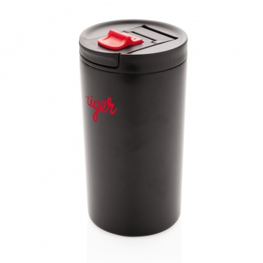 Auslaufsicherer Vakuumbecher mit Verschluss, 300 ml, Beispiel mit Logo