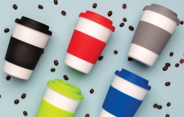 Logotrade Geschäftsgeschenke das Foto: Wiederverwendbarer Kaffeebecher 270ml