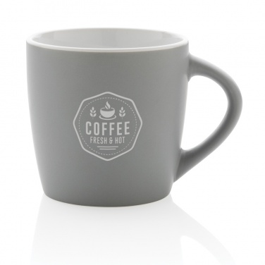 Keramiktasse mit farbiger Innenseite, 300 ml, Beispiel mit Logo