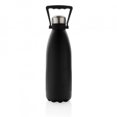 Logotrade Firmengeschenke das Foto: Große Vakuumflasche aus RCS recyceltem Stainless-Steel 1,5L