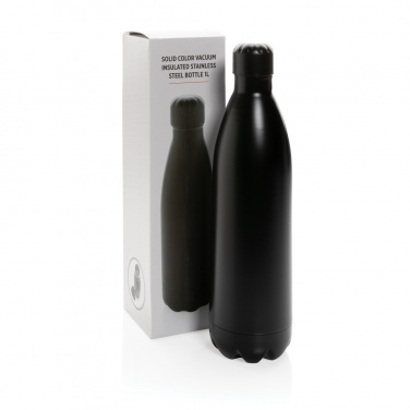 Einfarbige Vakuumflasche aus Edelstahl 1 l, Produktbild