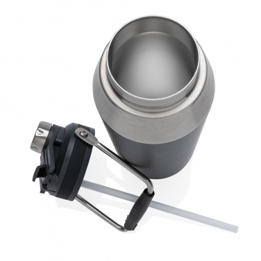 Vakuumflasche aus Edelstahl mit Zwei-Funktionen-Deckel 1 l, Detailansicht