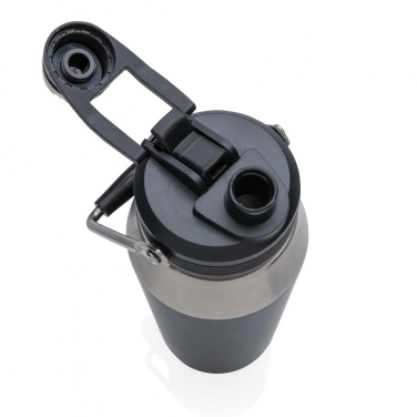 Vakuumflasche aus Edelstahl mit Zwei-Funktionen-Deckel 1 l, Detailansicht