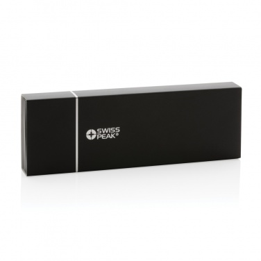 Logotrade Logogeschenke das Foto: Swiss Peak Deluxe Stifteset in PU-Etui