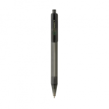 Logotrade Werbeartikel das Foto: GRS rPET X8 transparenter Stift