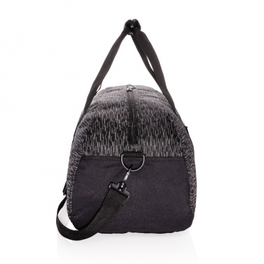 AWARE™ reflektierende RPET Wochenendtasche, Detailansicht (4)