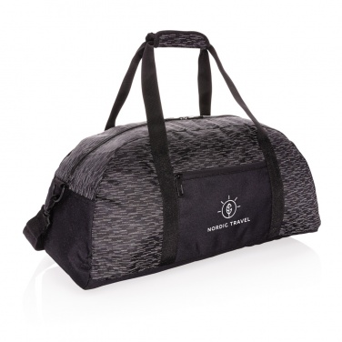 AWARE™ reflektierende RPET Wochenendtasche, mit Logo