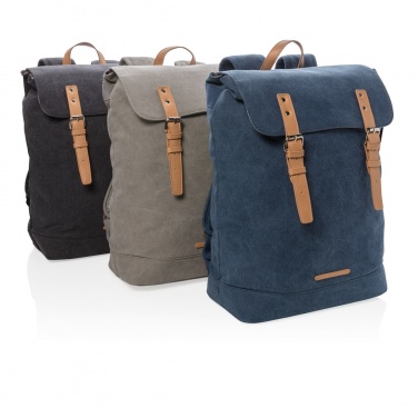 Canvas Laptop-Rucksack, PVC-frei, Produktbild (2)