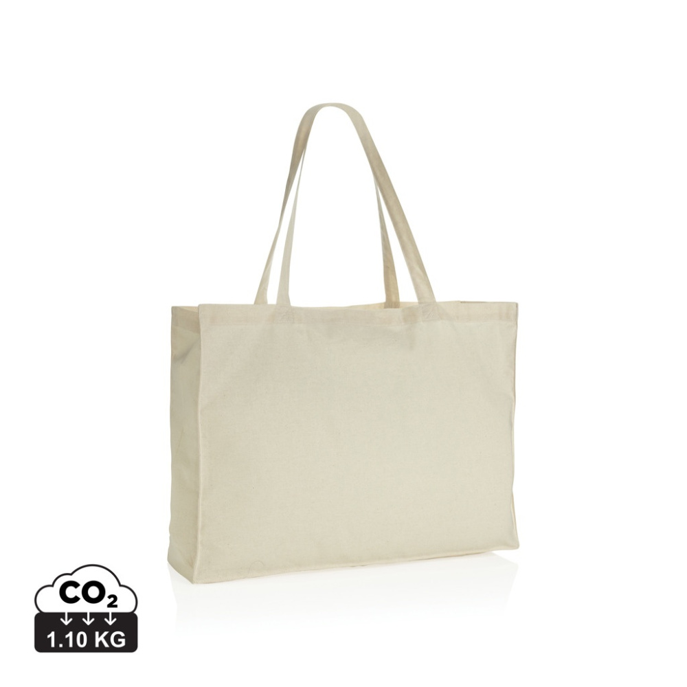 Impact AWARE™ recycelte Baumwoll-Shopper 145gr, cremefarben, Produktbild