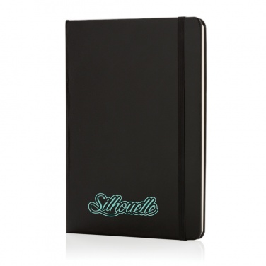 Basic Hardcover Notizbuch A5, Beispiel mit Logo