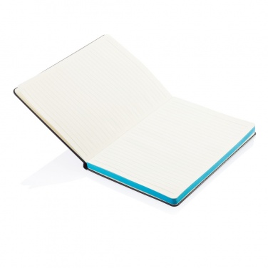 Deluxe Hardcover A5 Notizbuch mit coloriertem Beschnitt, Detailansicht