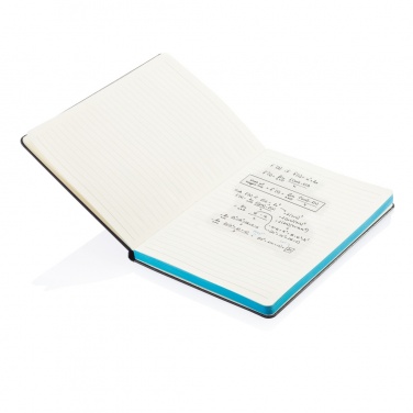 Deluxe Hardcover A5 Notizbuch mit coloriertem Beschnitt, Detailansicht