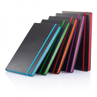Deluxe Hardcover A5 Notizbuch mit coloriertem Beschnitt, Produktbild