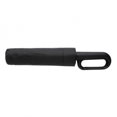 Logotrade Geschäftsgeschenke das Foto: Yara 21“ AWARE™ rPET Regenschirm mit Karabiner