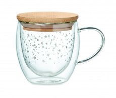 Doppelwandiger Borosilikatglas-Becher Stern