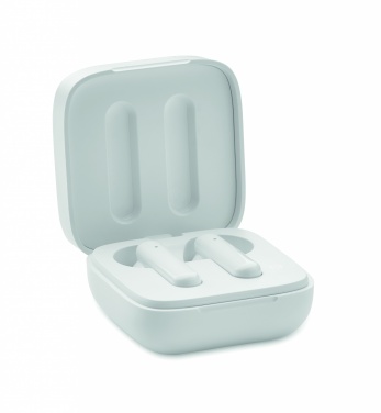 Logotrade Geschäftsgeschenke das Foto: TWS Ohrhörer Set Solar