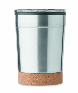 Logotrade Geschäftsgeschenke das Foto: Doppelwandiger Thermobecher mit Korkboden, 300 ml
