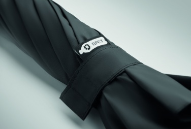 Logotrade Werbegeschenke das Foto: LLUVIA 27" windfester Stockschirm mit Auf-Automatik aus RPET