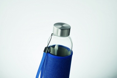 Logotrade Logogeschenke das Foto: Glasflasche in Hülle 500 ml